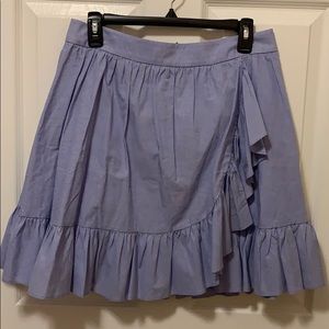 Kate spade ruffle wrap mini skirt sz 10 NWT